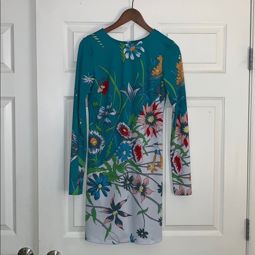 NWOT green floral dress from Julie Brown
